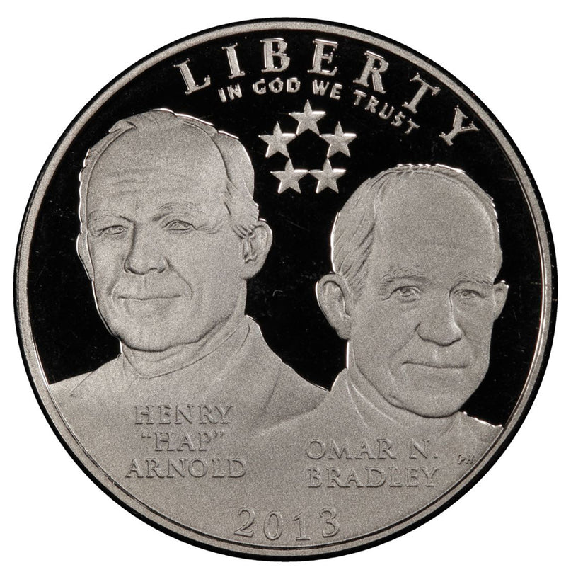 2013-S 5 Star Generals Proof Commemorative Half Dollar Clad OGP