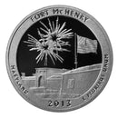 2013 S Parks ATB Quarter Fort McHenry Gem Deep Cameo Proof CN-Clad