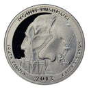 2013 S Parks ATB Quarter Mount Rushmore Gem Deep Cameo Proof 90% Silver