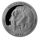 2013 S Parks ATB Quarter Mount Rushmore Gem Deep Cameo Proof CN-Clad