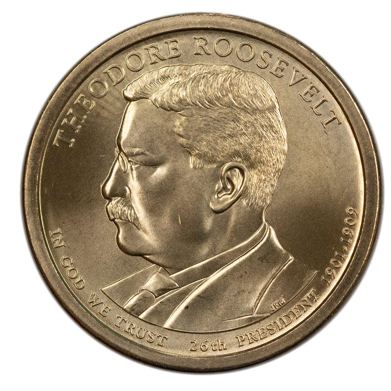 2013 -P Theodore Roosevelt Presidential Dollar BU Clad US Coin