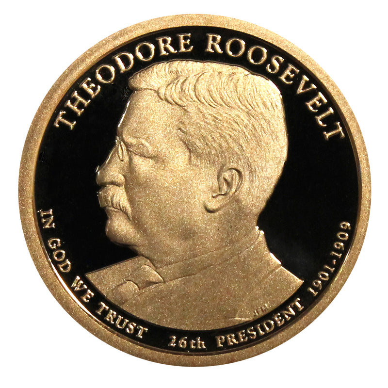 2013-S Theodore Roosevelt Presidential Proof Dollar Gem Deep Cameo US Coin