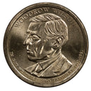 2013 Woodrow Wilson Presidential Dollar Bank Roll Sealed BU Clad 25 US Coin