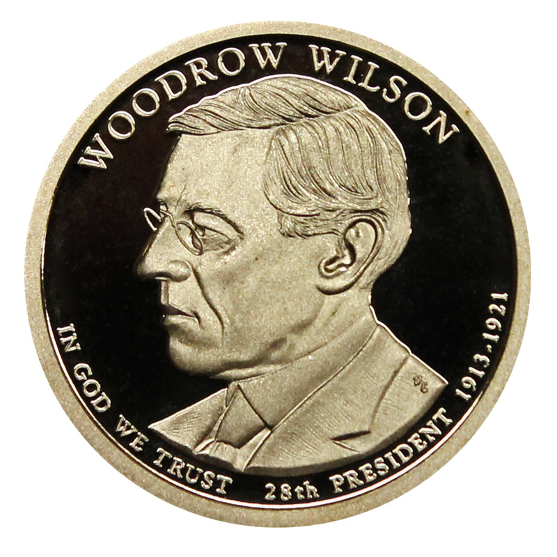 2013 S Woodrow Wilson Presidential Dollar Proof Roll (20 Coins)