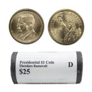 2013 -D Theodore Roosevelt Presidential Dollar Mint Roll BU 25 US Coin