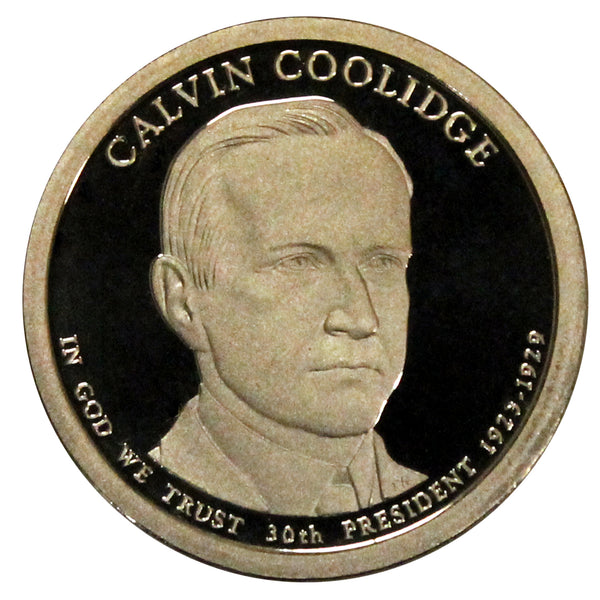 2014-S Calvin Coolidge Presidential Proof Dollar Gem Deep Cameo US Coin