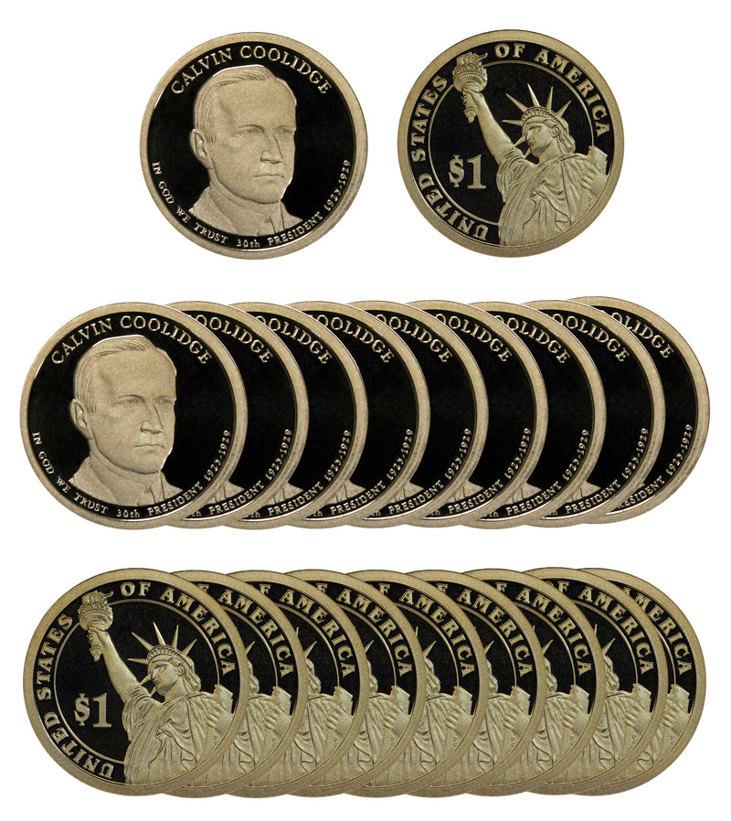 2014 S Calvin Coolidge Presidential Dollar Proof Roll (20 Coins)