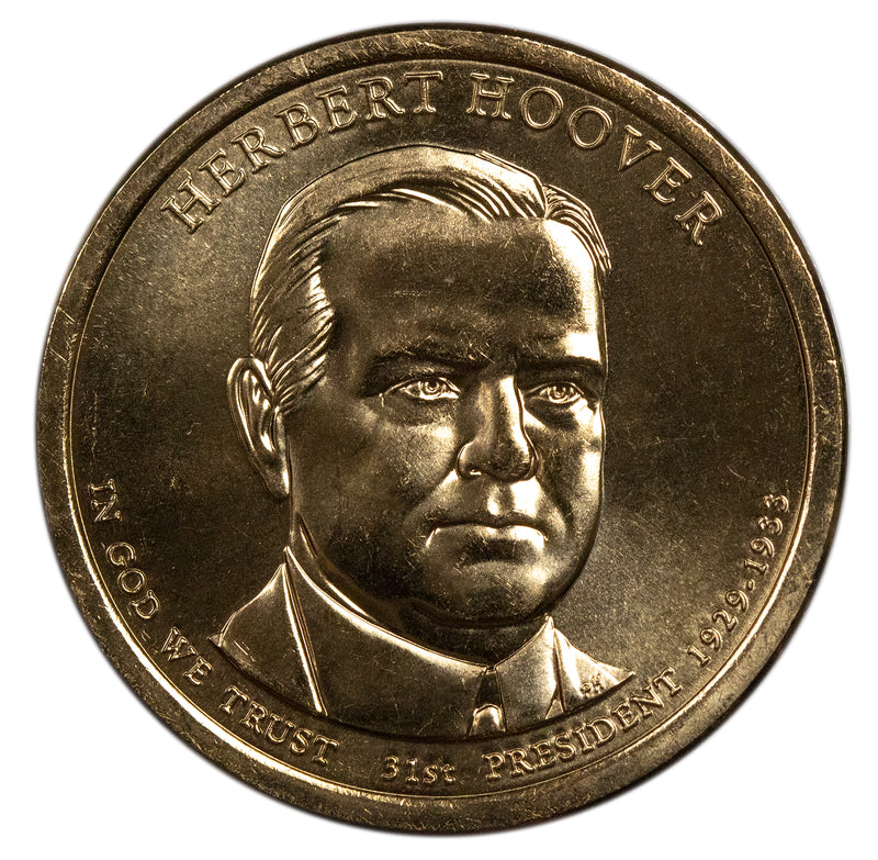 2014 Herbert Hoover Presidential Dollar Bank Roll Sealed BU Clad 25 US Coin