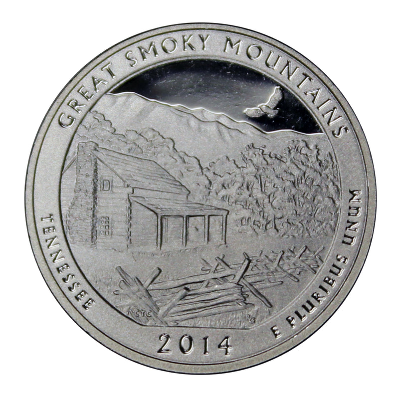 2014 S Parks Quarter ATB Gem Deep Cameo Proof Roll CN-Clad (40 Coins)