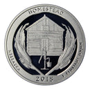 2015 S Parks ATB Quarter Homestead Gem Deep Cameo Proof CN-Clad