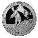 2016 S Parks Quarter ATB Gem Deep Cameo Proof Roll CN-Clad (40 Coins)