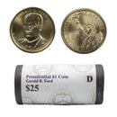 2016 -D Gerald Ford Presidential Dollar Mint Roll BU 25 US Coin