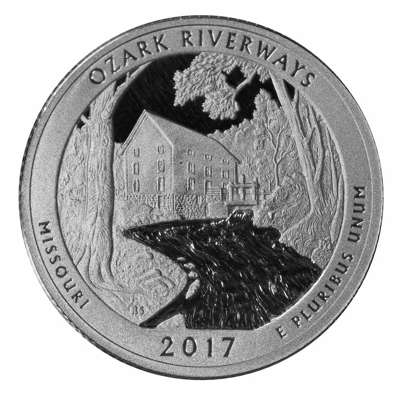 2017 S Parks Quarter ATB Gem Deep Cameo Proof Roll CN-Clad (40 Coins)