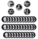 2018 S Parks Quarter ATB Gem Deep Cameo Proof Roll 90% Silver (40 Coins)