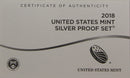 2018 Silver Proof Set (OGP) 10 coins