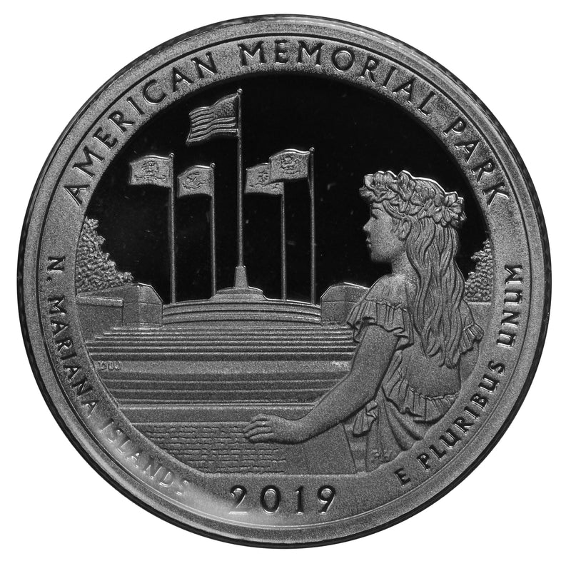 2019 S Parks ATB American Memorial Gem Deep Cameo Proof 90% Silver