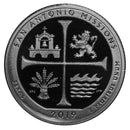 2019 S Parks ATB San Antonio Missions Gem Deep Cameo Proof 90% Silver
