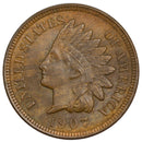 1907 -P Indian Head cent 1c - Gem BU Condition (2044) 4 diamonds