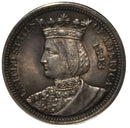 1893 Isabella Commemorative AU Silver Quarter Dollar 25c (AP 22020)