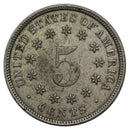 1883 Shield Nickel XF / AU Final year issue (AP 22056)
