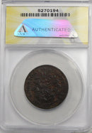 1800 / 79 Draped Bust Large cent ANAC Good 4 details (AP 22063)