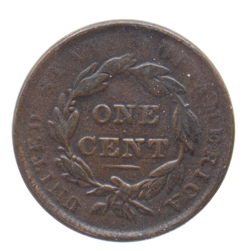 1837 Coronet Head Large cent (22066)