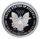 1991 Proof Silver Eagle, Half Pound 8 Troy oz .999 Pure - (AP 22067)
