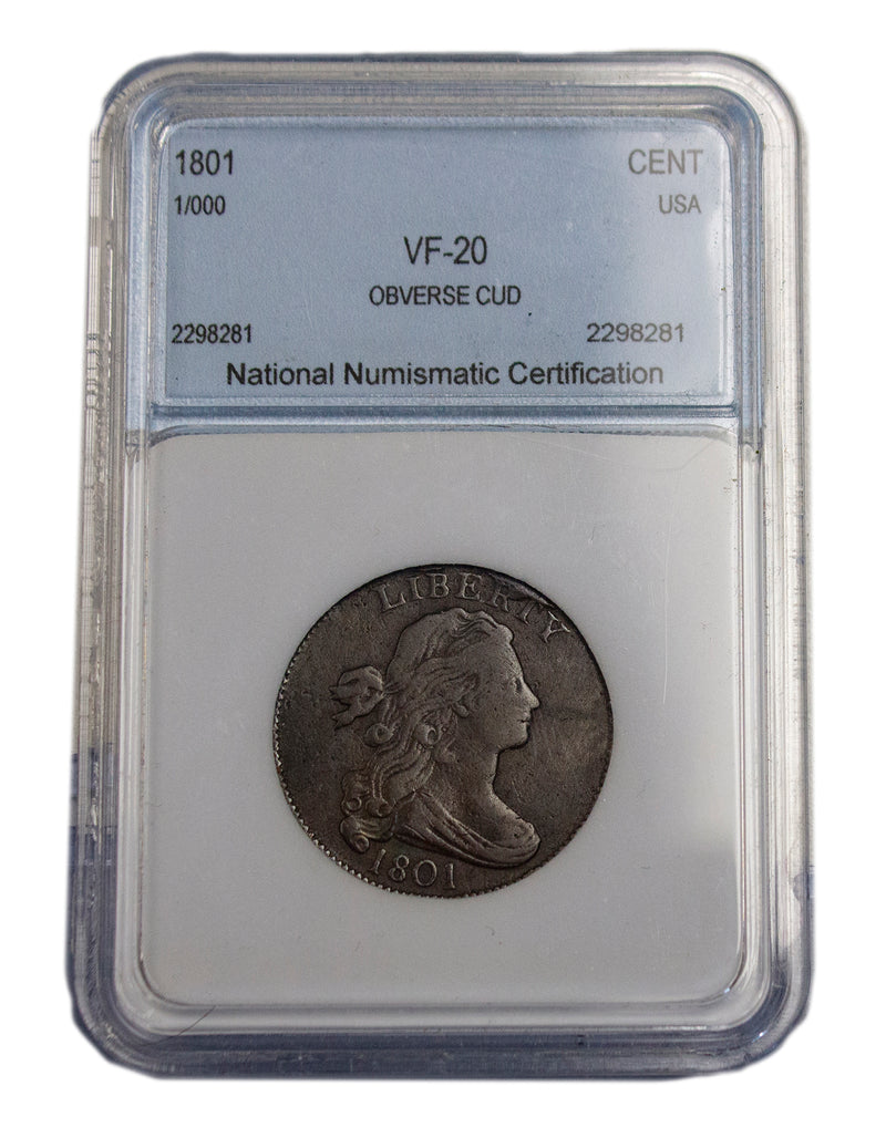 1801 Large Cent Graded VF 20 (22068)