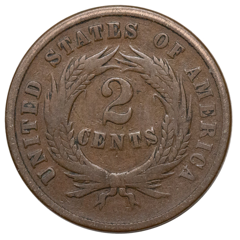 1865 US Two Cent - Fancy 5 Version - Ungraded (22072)