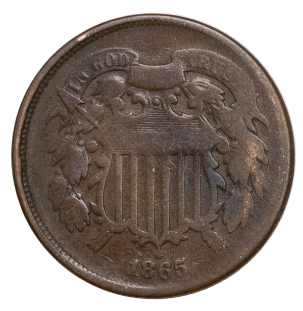 1865 US Two Cent - Fancy 5 Version - Ungraded (22073)