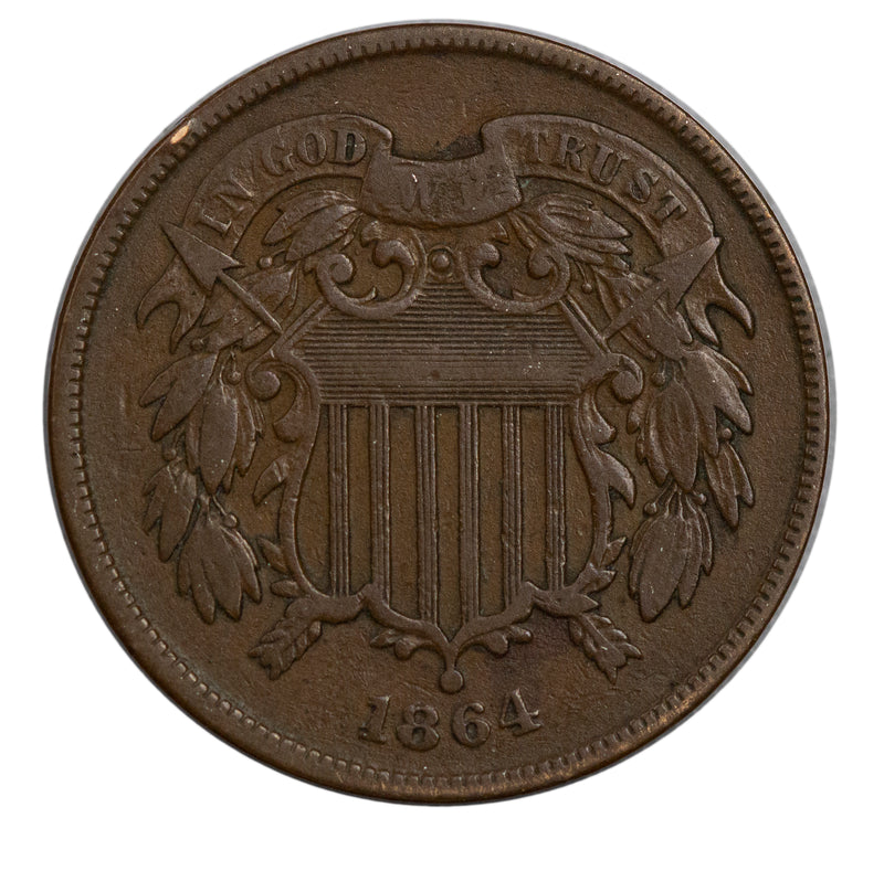 1864 US Two Cent -  Ungraded (22076)