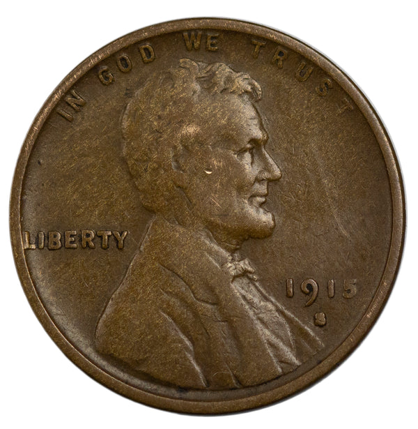 1915 -S Lincoln wheat cent 1c - FN Fine Condition (44104)