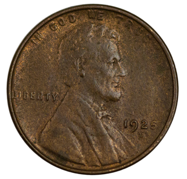 1925 -D Lincoln wheat cent 1c - BU Condition (44107)