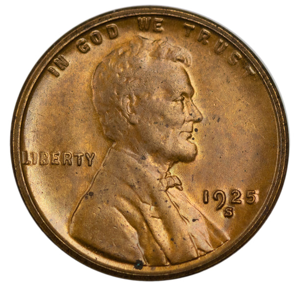 1925 -S Lincoln wheat cent 1c - BU Unc Condition (44110)