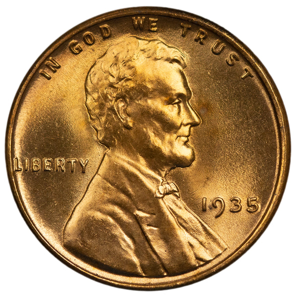 1935 -P Lincoln wheat cent 1c - Gem BU Condition (44113)