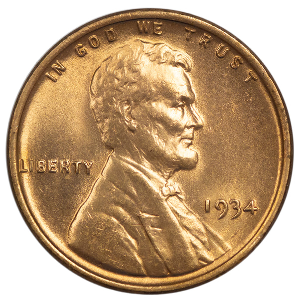 1934 -P Lincoln wheat cent 1c - Gem BU Condition (44120)