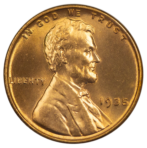 1935 -P Lincoln wheat cent 1c - Gem BU Condition (44122)