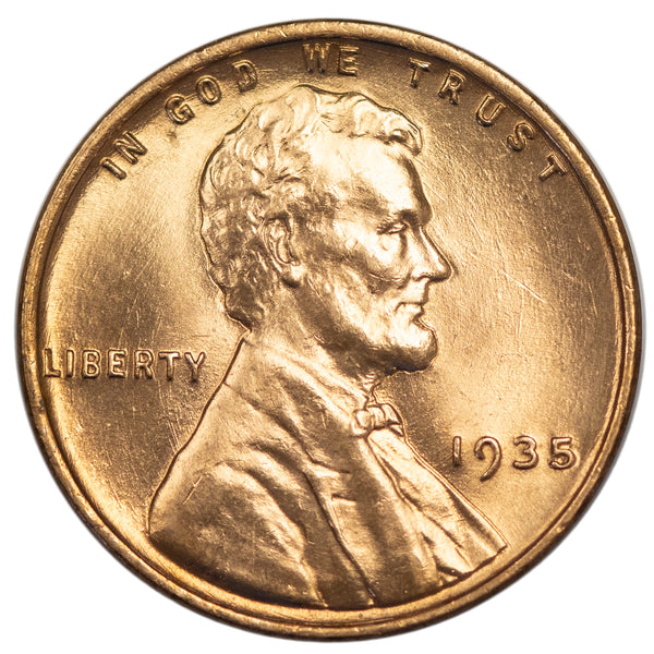 1935 -P Lincoln wheat cent 1c - Gem BU Condition (44123)