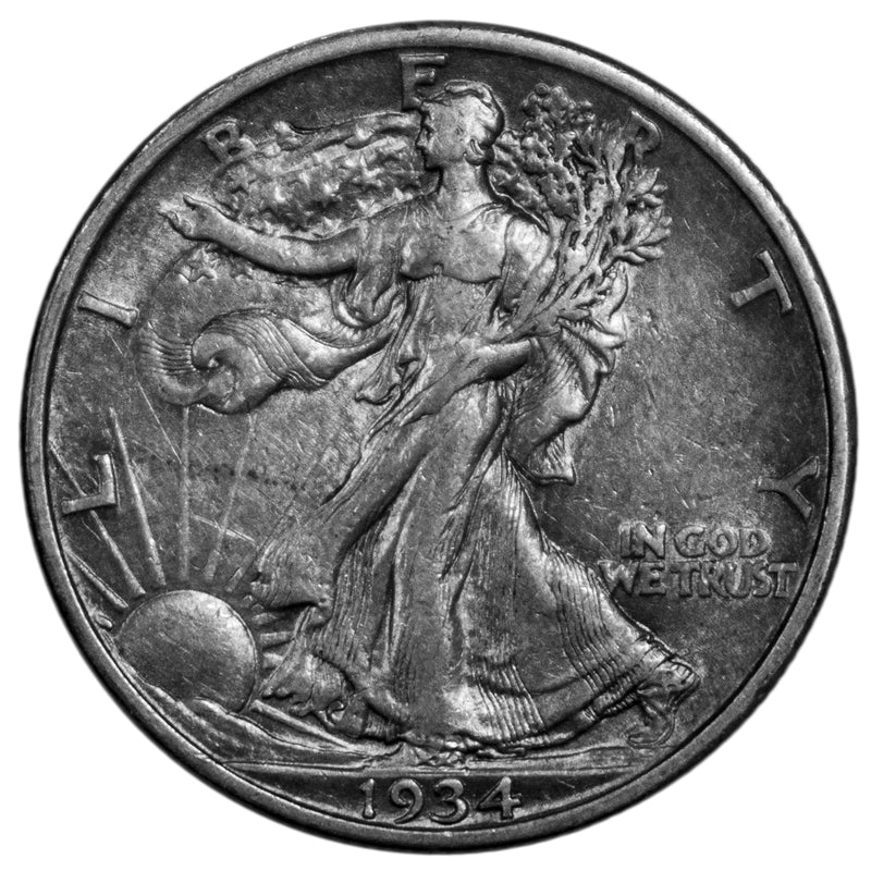 1934 -P Walking Liberty Half dollar 50c - XF Extra Fine Condition (6034)