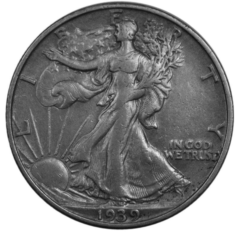 1939 -S Walking Liberty Half dollar 50c - XF Extra Fine Condition (6035)