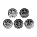 1960-1964 S Proof Washington Quarter Run 90% Silver 5 Coins