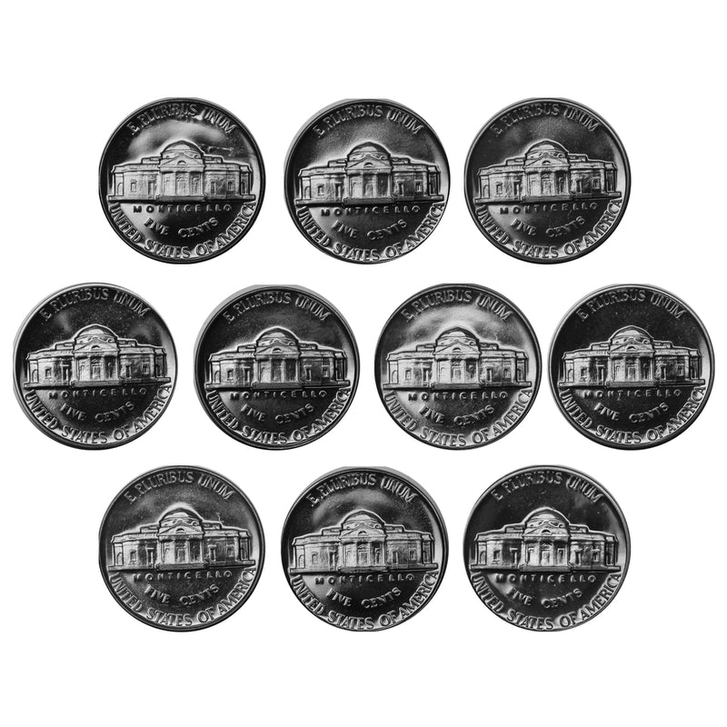 1960-1969 Proof & SMS Jefferson Nickel Run 10 Coins