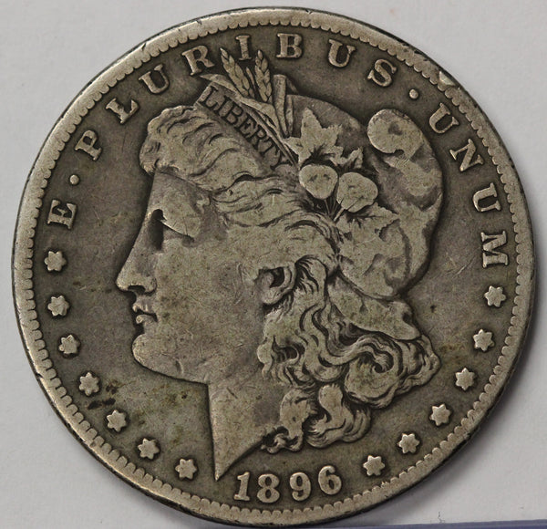 1896 -S Morgan Silver Dollar - VF Condition (7027)
