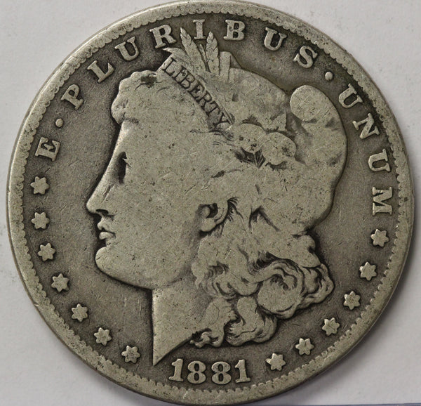 1881 -O Morgan Silver Dollar - VG Condition (7035)
