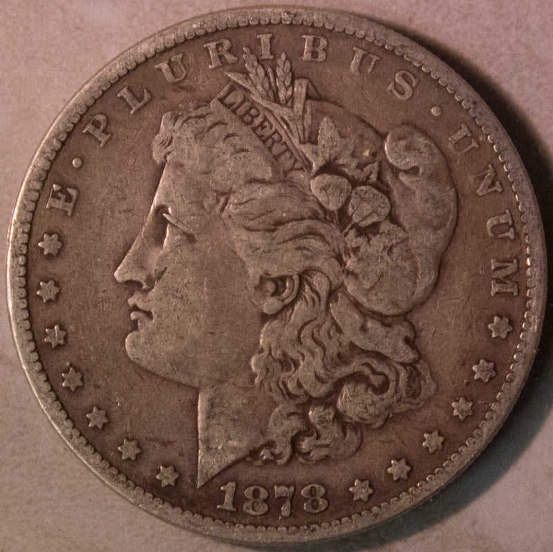 1878 -S Morgan Silver Dollar - VF Condition (7053)
