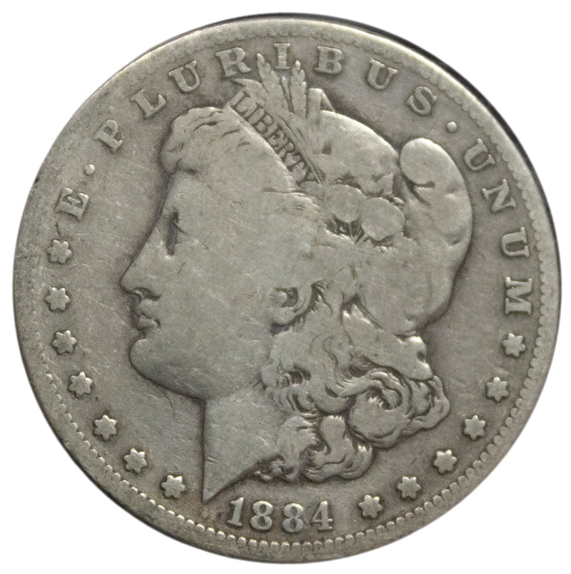 1884 -S  Morgan Silver Dollar - VG Very Good Condition (AP 7061)
