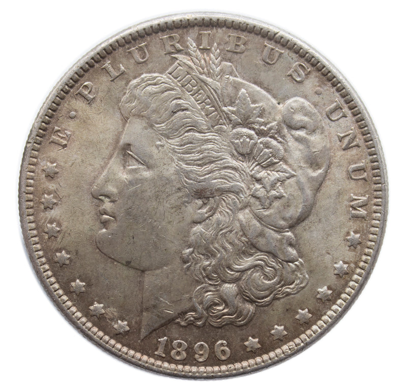 1896 -P Morgan Silver Dollar - AU almost unc (7068)