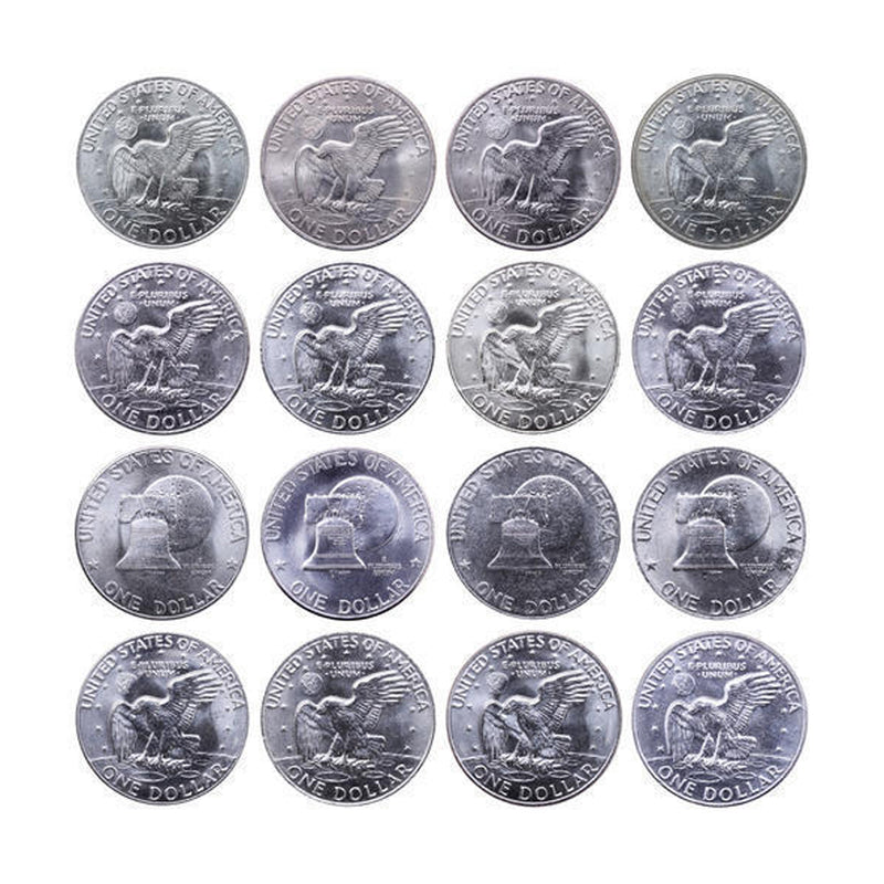 1971-1978 P&D BU Eisenhower Ike Dollar Run 16 Coins
