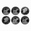 1973-1978 S Proof Eisenhower Dollar Run CN-Clad 6 Coins