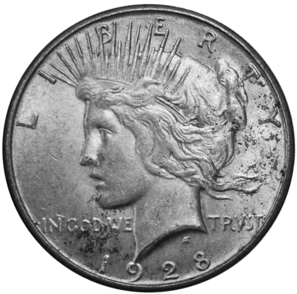 1928 -S  Peace Silver Dollar - XF Extra Fine Condition (AP 8011)